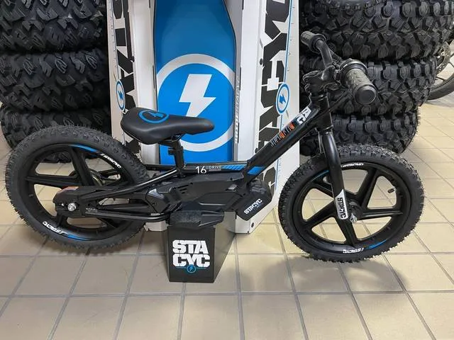 2022 Stacyc 16eDrive Brushless — front three-quarter view