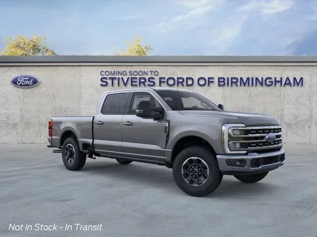 2026 Ford F-250SD Lariat in Gray — front three-quarter view