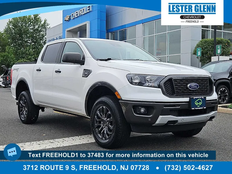 2019 Ford Ranger XL in White — front three-quarter view