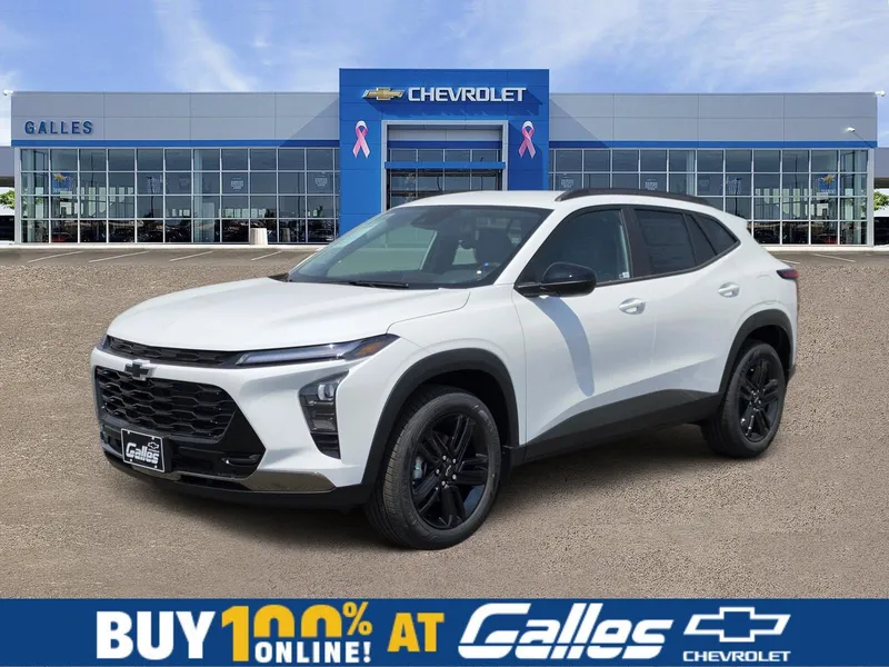 2026 Chevrolet Trax ACTIV in Summit White — front three-quarter view