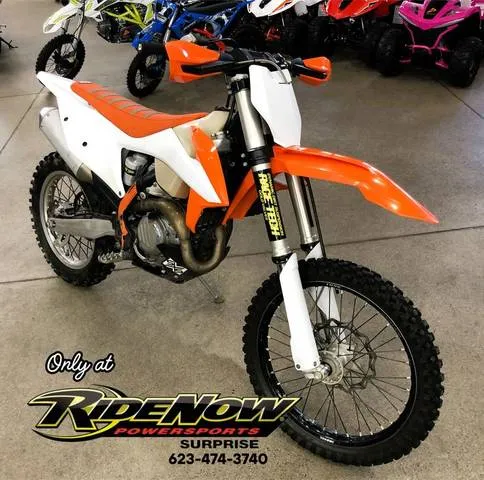 2020 KTM 450 XC-F — front three-quarter view