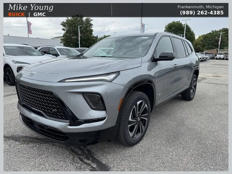 2026 Buick Enclave Sport Touring in Moonstone Gray Metallic — front three-quarter view