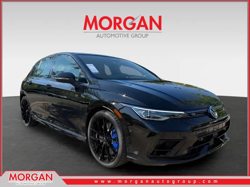 2026 Volkswagen Golf R 2.0T in Black — front three-quarter view