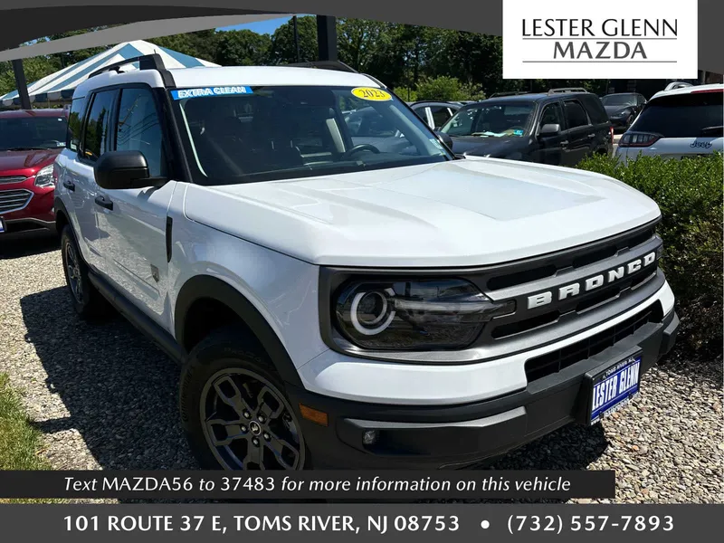 2023 Ford Bronco Sport Big Bend in Oxford White — front three-quarter view