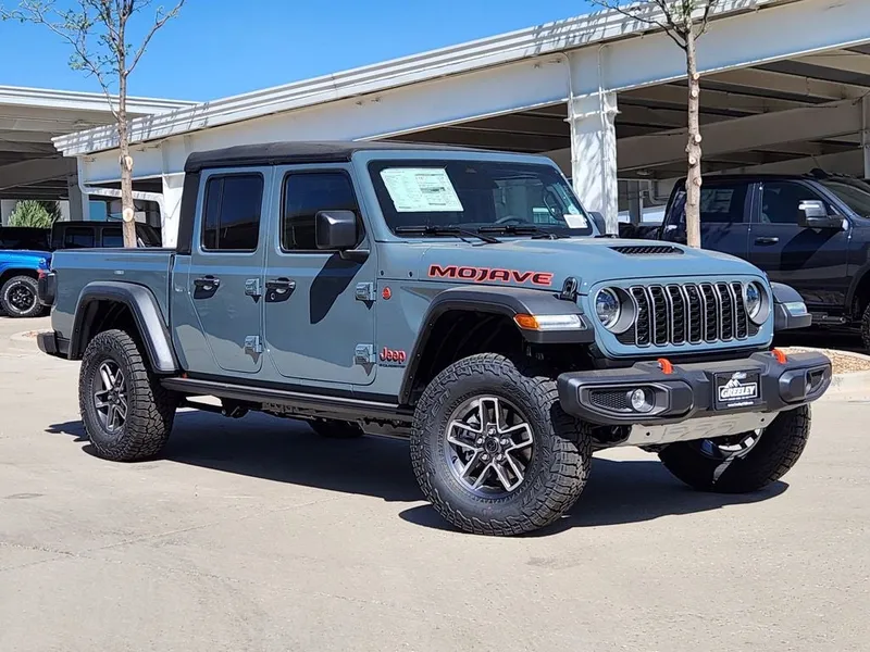 2026 Jeep Gladiator GLADIATOR MOJAVE 4X4 in Anvil Clear-Coat Exterior Paint — front three-quarter view