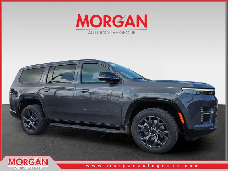 2026 Jeep Grand Wagoneer Limited in Gray — front three-quarter view