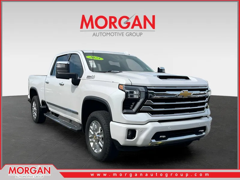2025 Chevrolet Silverado 2500HD High Country in Beige — front three-quarter view