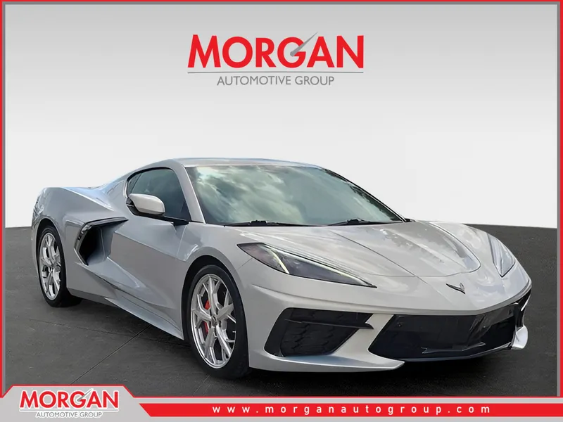 2022 Chevrolet Corvette 3LT in Silver Flare Metallic — front three-quarter view