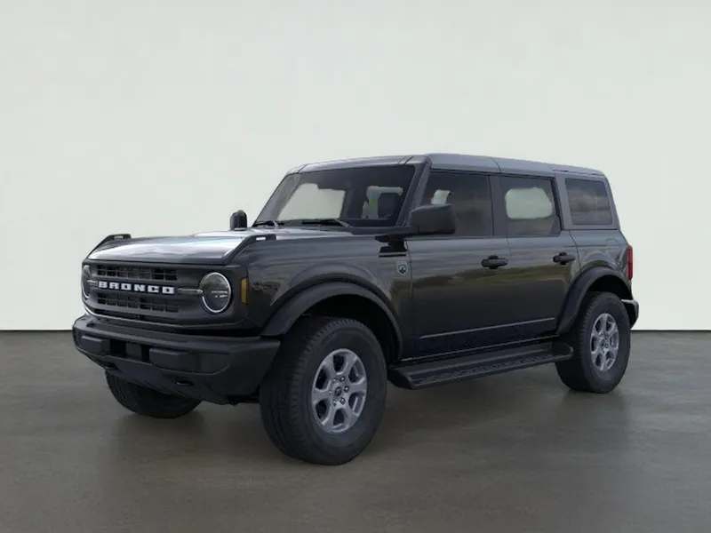 2026 Ford Bronco Big Bend in Shadow Black — front three-quarter view