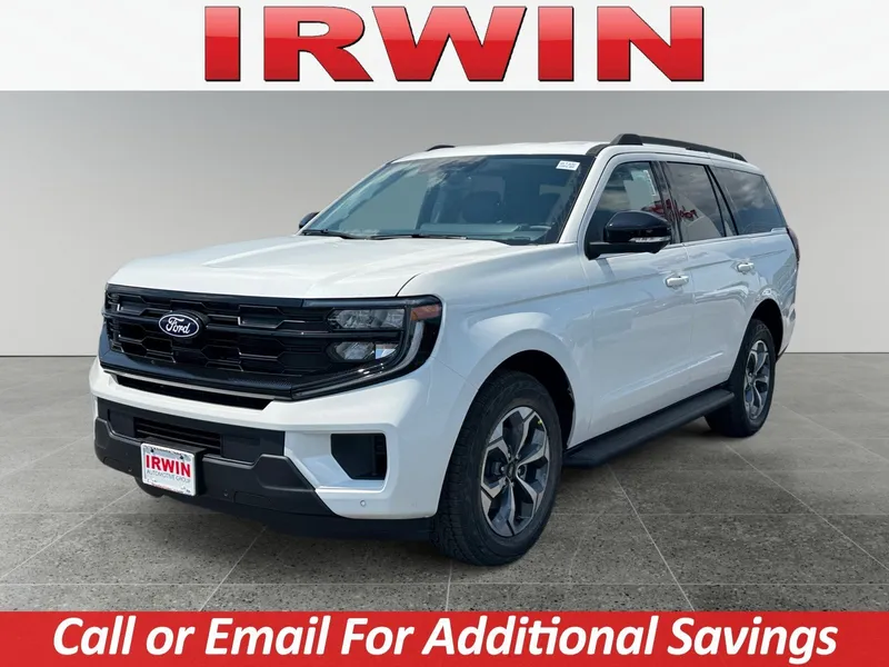 2027 Ford Expedition Active in White — front three-quarter view