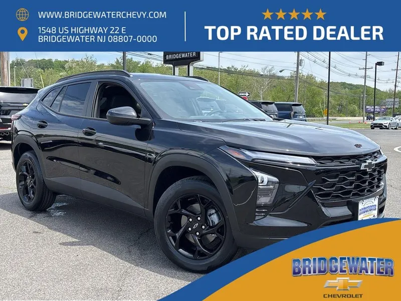 2026 Chevrolet Trax LT in Mosaic Black Metallic — front three-quarter view
