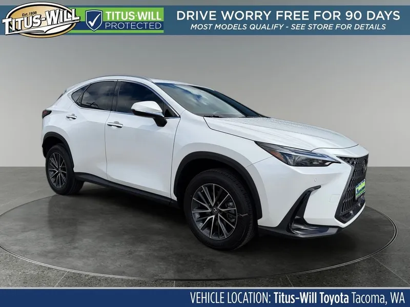 2023 Lexus NX 350 Premium in Eminent White Pearl — front three-quarter view