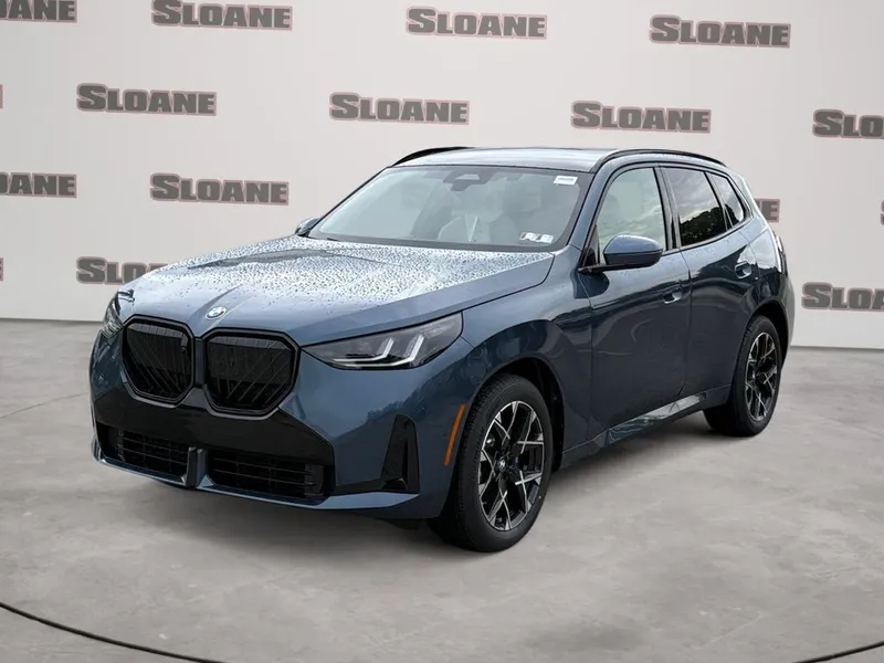 2026 BMW X3 30 xDrive in Arctic Race Blue Metallic — front three-quarter view