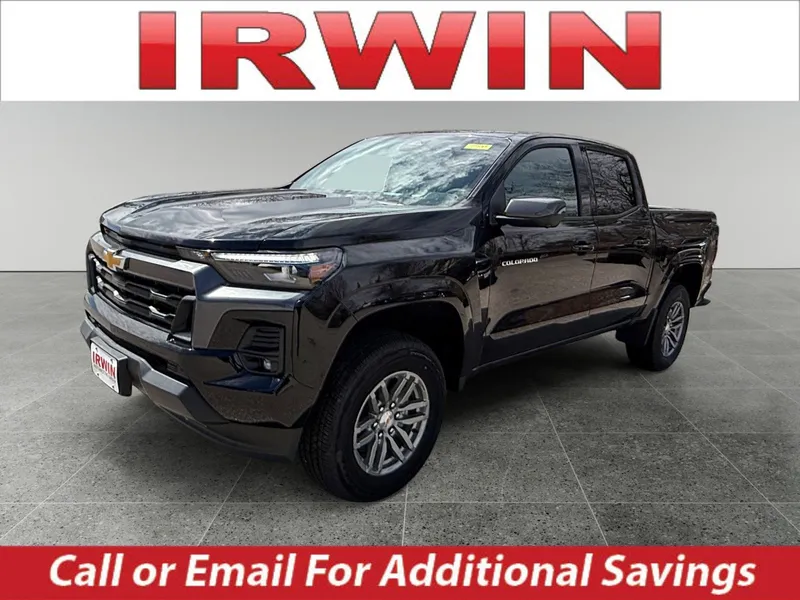 2026 Chevrolet Colorado LT in Black — front three-quarter view