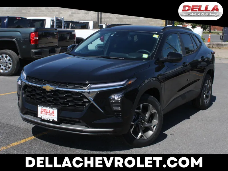 2026 Chevrolet Trax LT in Mosaic Black Metallic — front three-quarter view