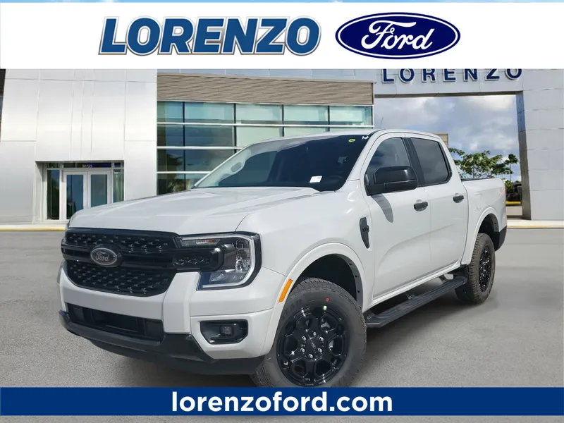 2026 Ford Ranger XLT in Avalanche — front three-quarter view