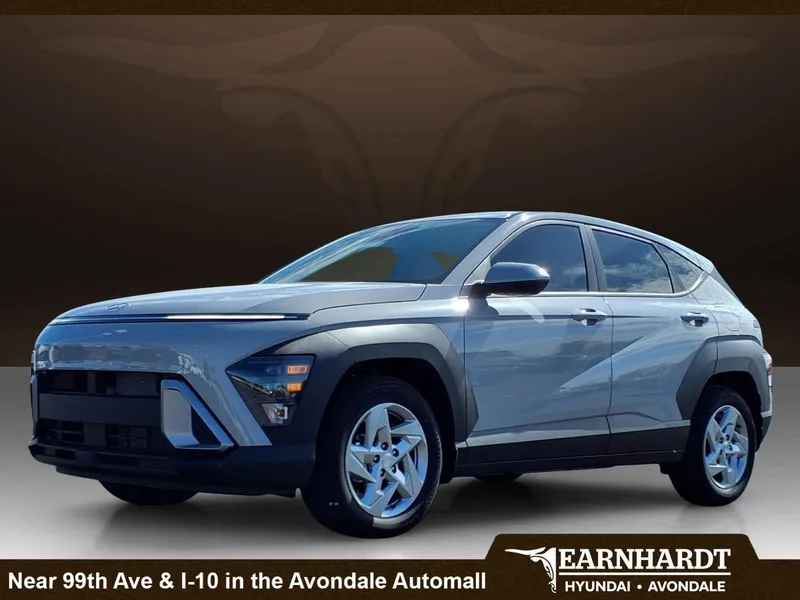 2026 Hyundai KONA SE in Cyber Gray Metallic — front three-quarter view