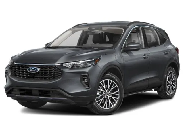 2023 Ford Escape PHEV in White — front three-quarter view