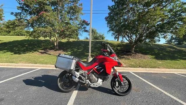 2015 Ducati Multistrada 1200 S Red — front three-quarter view