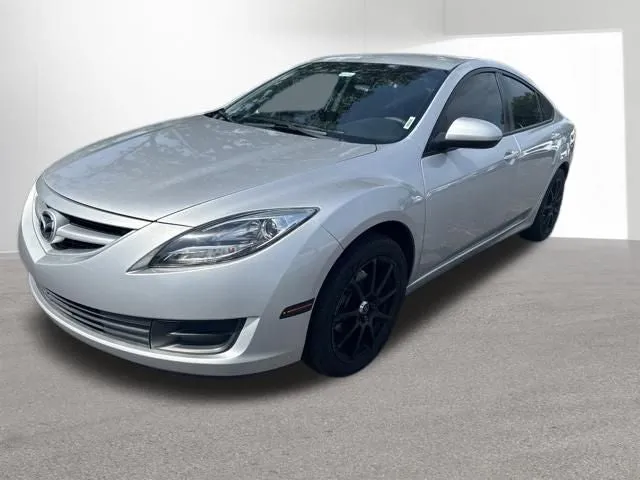 2011 Mazda Mazda6 i Sport in Ingot Silver — front three-quarter view