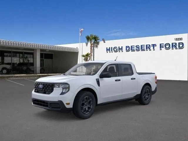 2026 Ford Maverick XLT in Oxford White — front three-quarter view