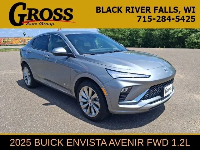 2025 Buick Envista Avenir in Moonstone Gray Metallic — front three-quarter view