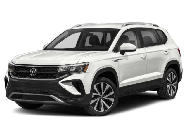 2024 Volkswagen Taos SE in Black — front three-quarter view