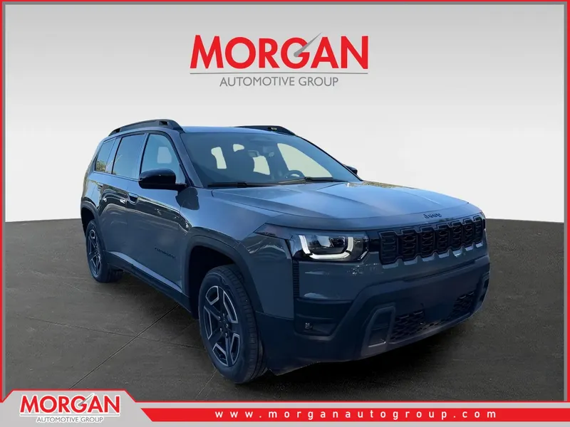 2026 Jeep Cherokee Laredo in Sting-Gray Clearcoat — front three-quarter view