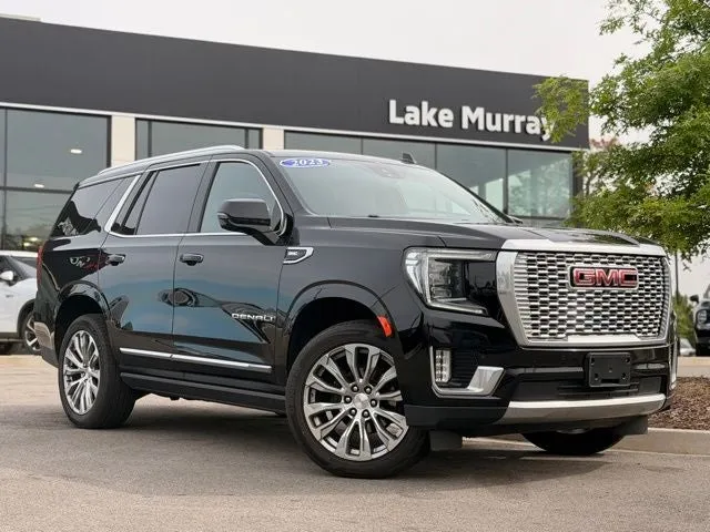 2023 GMC Yukon Denali in Onyx Black — front three-quarter view