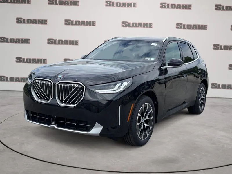 2026 BMW X3 30 xDrive in Black Sapphire Metallic — front three-quarter view