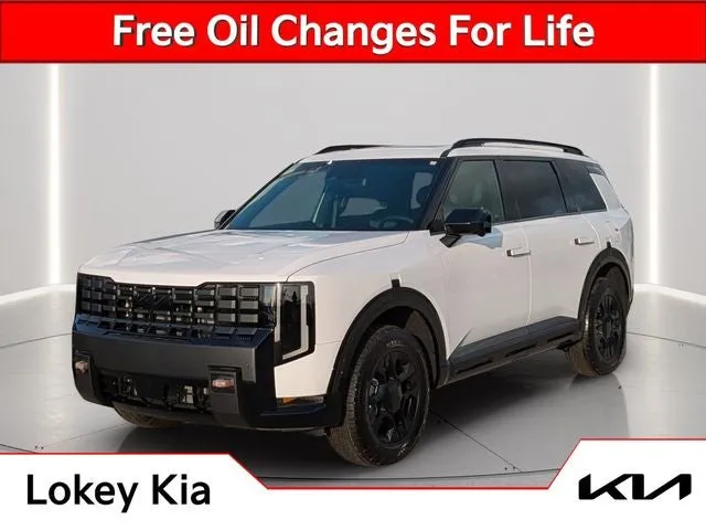 2027 Kia Telluride X-Pro SX-Prestige in Glacial White — front three-quarter view
