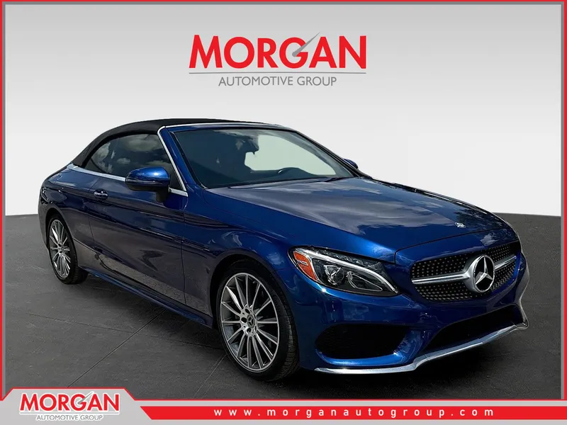 2017 Mercedes-Benz C-Class C 300 in Brilliant Blue Metallic — front three-quarter view