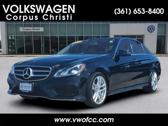2014 Mercedes-Benz E-Class E 350 Base in Obsidian Black Metallic — front three-quarter view