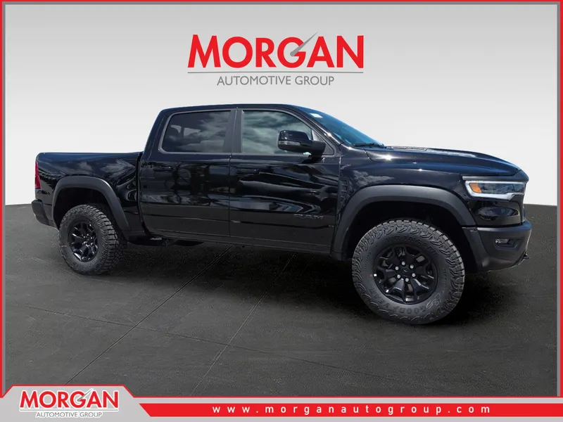 2026 Ram 1500 RHO in Black — front three-quarter view