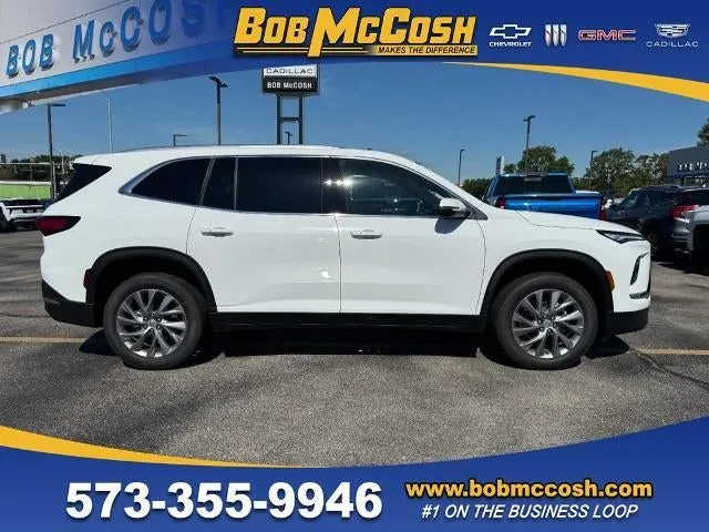 2026 Buick Enclave Preferred in Summit White — front three-quarter view
