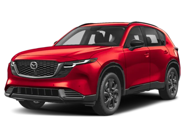 2026 Mazda CX-5 2.5 S Premium in Soul Red Crystal Metallic — front three-quarter view