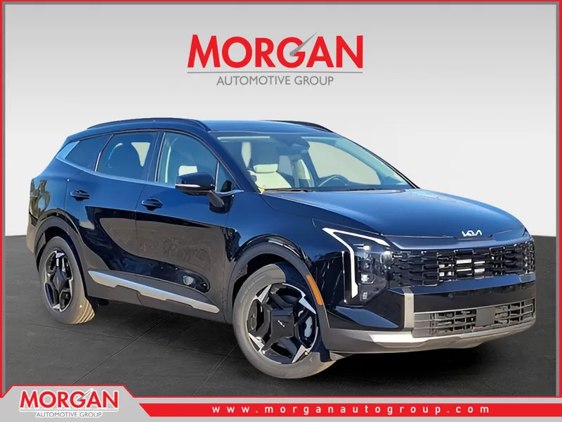 2026 Kia Sportage EX in Black — front three-quarter view