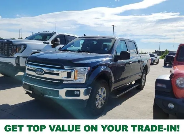 2020 Ford F-150 XLT in Blue — front three-quarter view