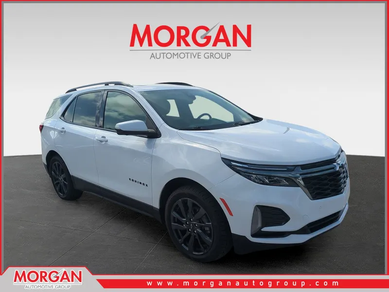 2022 Chevrolet Equinox RS in White — front three-quarter view