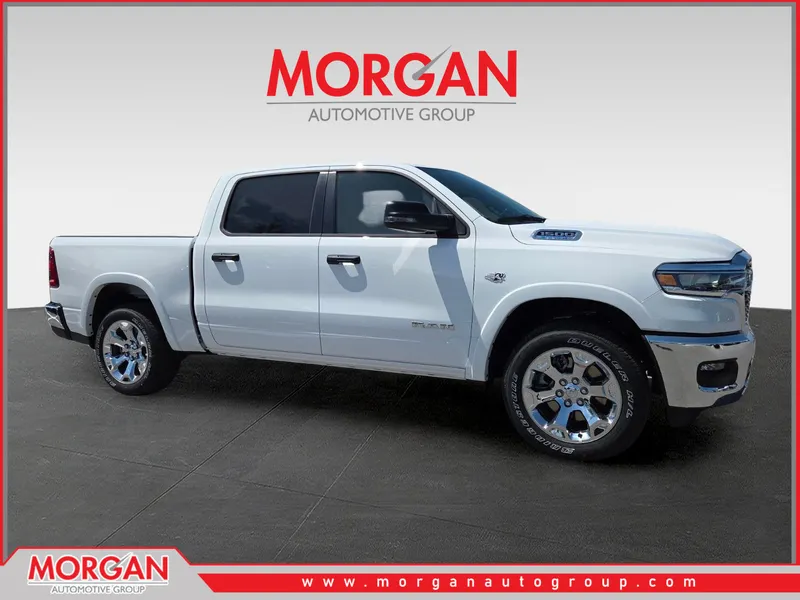 2026 Ram 1500 Big Horn/Lone Star in White — front three-quarter view