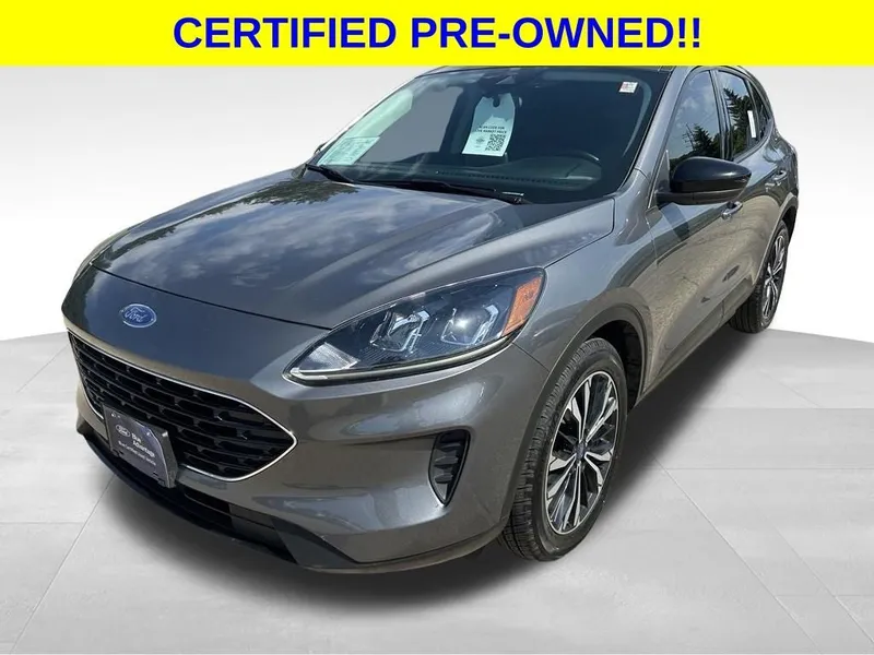 2022 Ford Escape SE in Gray Metallic — front three-quarter view