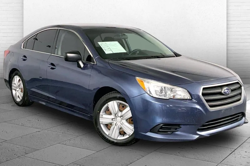 2016 Subaru Legacy 2.5i in Twilight Blue Metallic — front three-quarter view