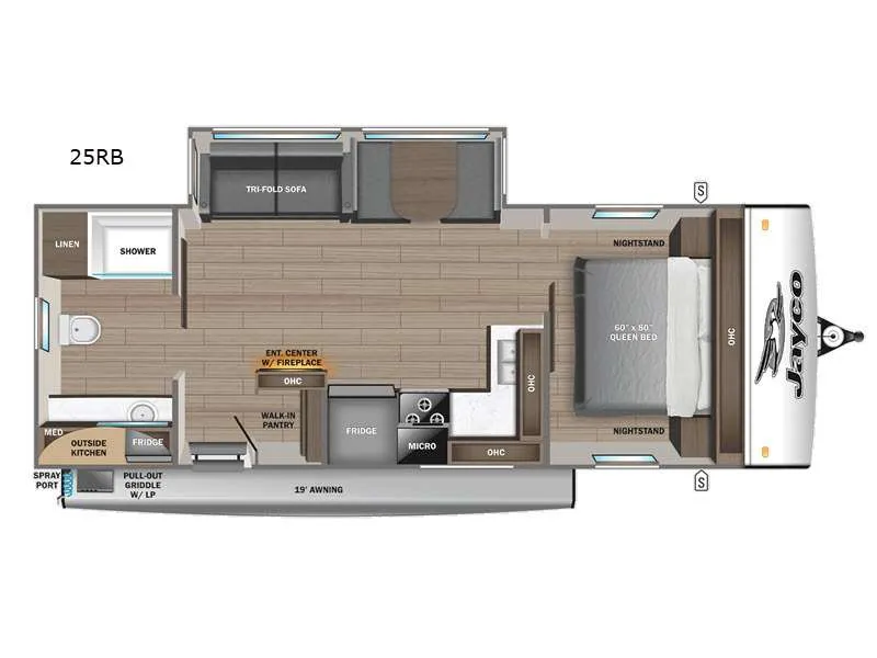 2026 Jayco Jay Feather 25RB — front three-quarter view
