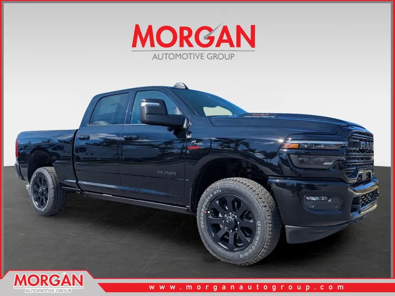 2026 Ram 2500 Laramie in Black — front three-quarter view