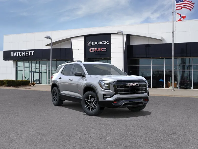 2026 GMC Terrain AT4 in Sterling Metallic — front three-quarter view
