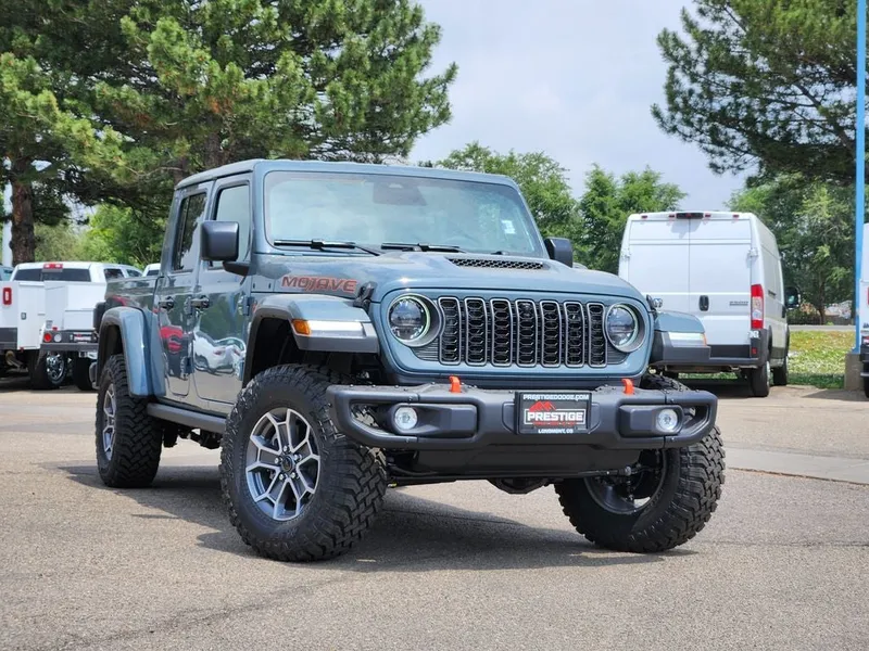 2026 Jeep Gladiator GLADIATOR MOJAVE X 4X4 in Anvil Clear-Coat Exterior Paint — front three-quarter view