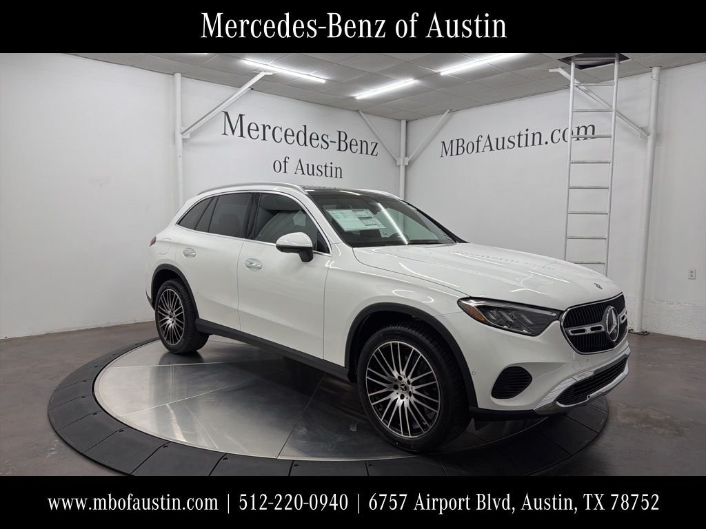2026 Mercedes-Benz GLC 300 in White — front three-quarter view