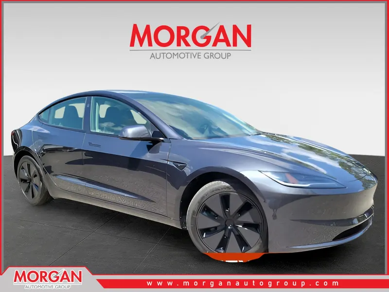2025 Tesla Model 3 Long Range — front three-quarter view