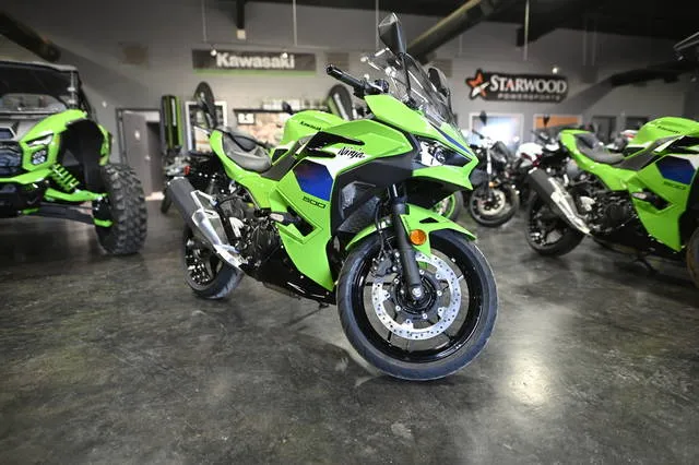2026 Kawasaki Ninja® 500 — front three-quarter view
