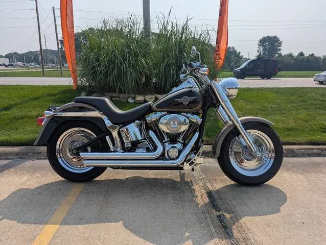 2004 Harley-Davidson® FLSTF - Fat Boy® — front three-quarter view